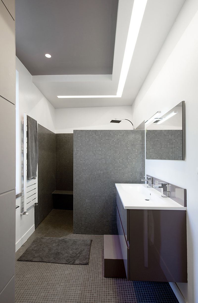 Salle de bain design par architecte à Lyon